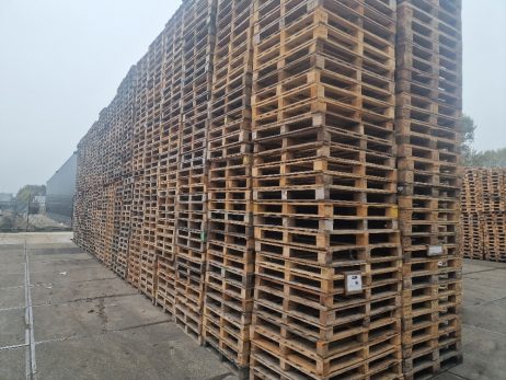 Gebruikte Lichte omlopende 100x120 pallet voor belading tot 700kg