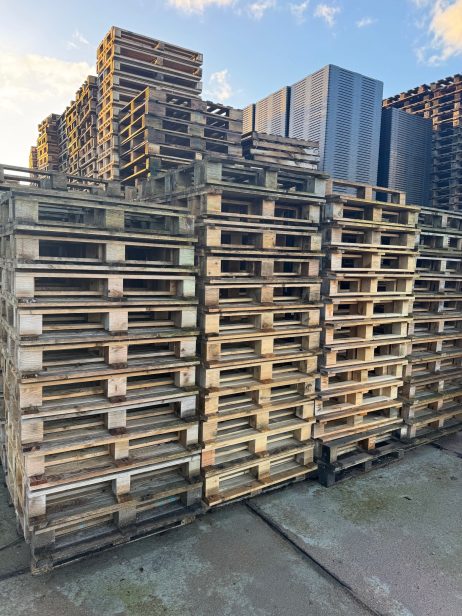 Gebruikte pallets 90x90cm pallets - Afbeelding 2